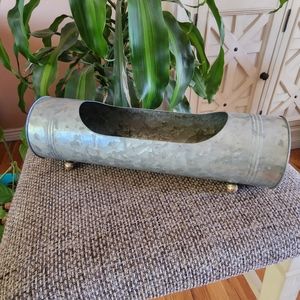 14" Metal Tin Can Planter